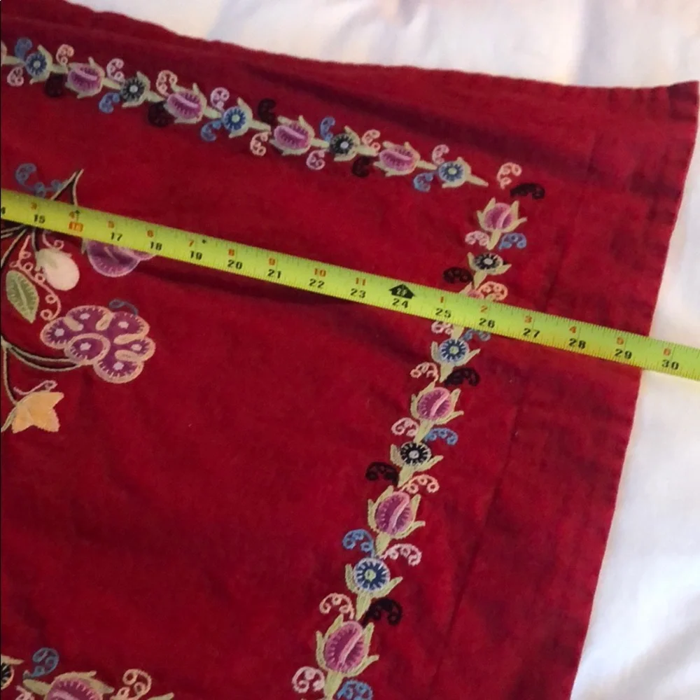 POTTERY BARN. gorgeous red standard sham.